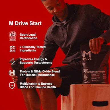 Mdrive Start 9 In 1 Complete Nutrition And Protein Shake Powder Supports Energy 30 Servings 317Oz