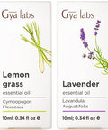 Gya Labs Lemongrass Essential Oil For Diffuser & Lavender Essential Oil For Diffuser Set - Aromatherapy Grade Essential Oils Set - 2X0.34 Fl Oz - Gya Labs