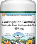 Terravita Constipation Formula - Artichoke, Black Radish And Boldo - 450 Mg (100 Capsules, Zin: 512136)