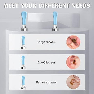 Bebird Original Ear Cleaner Tips 10Pcs Waterproof Silicone Ear Spoon For Ear Wax Removal Endoscope Ear Cleaning Tips Set For Most Model R1/Earsight Plus/X17Pro/30S/W3/T15/X3/X1/R3 Etc
