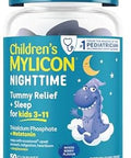 Mylicon Melatonin Gummies + Tummy Relief For Children Ages 311 Helps Relieve Occasional Upset Stomach Indigestion Sleeplessness. Mixed Berry Flavor 50 Count