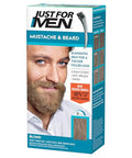 Just For Men Mustache & Beard Beard Dye For Men With Brush Included With Keratin Biotin Aloe And Coconut Oil For Healthy Facial Hair Light Brown M25 Pack Of 1 (Packaging May Vary)