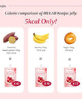 Bb Lab Collagen Konjac Jelly Pomegranate (10 Packs/52.9 Oz) 5 Calories Sugar Fish Collagen Peptide 1000 Mg Low Carb/Drinkable Zero Sugar Jelly Dessert Dietary Fiber Gluten