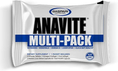 Gaspari Nutrition Anavite Full Spectrum Multivitamin Packs Anavite Multivitamins Cla Omega 3S Proven Gut And Proven Liver Detox All In 1 (30 Servings 5 In 1 Multivitamin Pack)