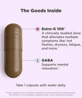 Olly Mellow Menopause Supplements For Women Supports Hot Flashes Vaginal Dryness & Occasional Mood Swings Estrog100 Gaba Vegan Capsules 1 Month Supply 30 Count