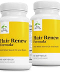 Terry Naturally Hair Re Formula Hair Growth Support Supplement With Horsetail Biotin & Folic Acid Millet Seed Oil For Keratin Production Support 60 Softgels 2 Pack
