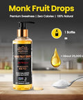SubSugar Monk Fruit Drops Pure Liquid Monk Fruit Sweetener, No Erythritol Sugar Alternative, Concentrated Syrup, Zero Calorie, Sugar-Free for Keto, Coffee, Tea, Food, Kosher, Non-GMO (8 oz)