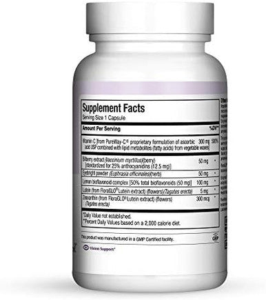 Maxi Health Bilberry Supreme With Eyebright And Lutein Eye Support Formula 120 Count