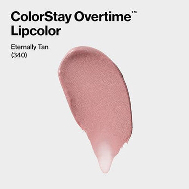Revlon Liquid Lipstick With Clear Lip Gloss Colorstay Overtime Lipcolor Dual Ended With Vitamin E 340 Eternally Tan 0.07 Fl Oz