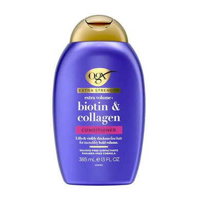 Ogx Extra Strength Biotin And Collagen Conditioner 13 Fl Oz Sulfate- Thicker Fuller Hair