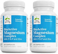 Terry Naturally Bioactive Magnesium Complex Bone & Heart Health Support Supplement With Vitamin B6 Zinc & Magnesium Pyridoxal5Phosphate Vegan Capsule Supplement 60 Capsules (Pack Of 2)