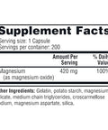 Twinlab Magnesium Caps for Stress Relief 420 mg 1 Pack and Reserveage Beauty Resveratrol 250 mg Paleo Keto 120 Capsules 200 Count