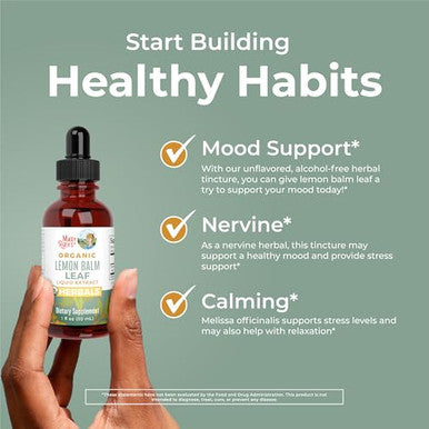 Maryruth's Organics Lemon Balm Leaf Liquid Extract 1 Fl Oz