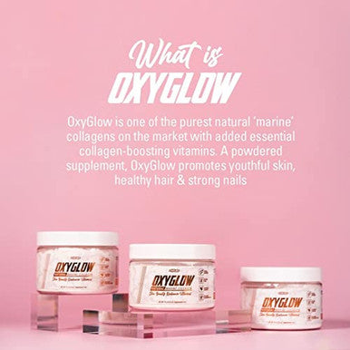 Ehp Labs Oxyglow Natural Marine Collagen Powder - Hydrolyzed Marine Collagen Peptides Powder - Boosts Skin Elasticity & Firmness Accelerates Nail Growth & Strengthens Hair 30 Serves (Unflavored)