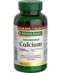 Nature'S Bounty Absorbable Calcium 1200Mg Plus Vitamin D3 1000Iu 200 Count