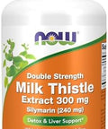 Now Foods Supplements, Silymarin Milk Thistle Extract 300 Mg With Artichoke And Dandelion, Double Strength, Supports Liver Function, 100 Veg Capsules