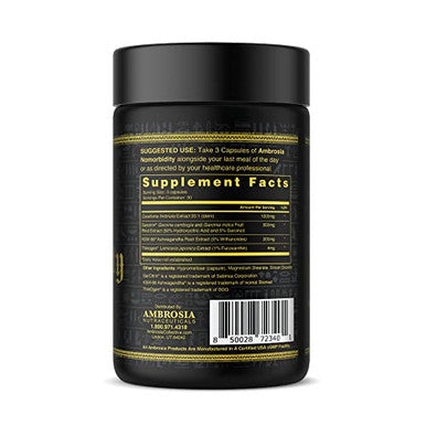 Ambrosia Nomorbidity Advanced Appetite Control & Hunger Management Formula Appetite Suppressant & Mood Support With Ksm-66 Ashwagandha Garcitrin And Thinogen