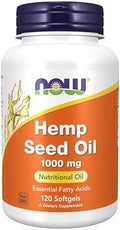 Now Foods Supplements Hemp Seed Oil 1000 Mg Essential Fatty Acids Nutritional Oil 120 Softgels