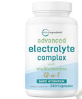 Micro Ingredients Advanced Electrolyte Complex Capsules For Hydration 240 Count Salt Pills With Himalayan Pink Salt Sodium Potassium & Magnesium Sugar Free Electrolyte Tablets With Vitamin D3 & B1 Zinc