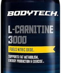Bodytech L-Carnitine 3000 Supports Fat Metabolism, Energy Production & Muscle Recovery - Peach Mango (24 Fl Oz.)