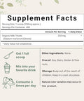 Micro Ingredients Organic Milk Thistle Tea Powder 3.5 Ounces Up To 400 Servings Premium Milk Thistle Liver Detox Supplement Contains 80 Active Silymarin Non-Gmo Vegan Friendly Eco-Friendly Recyclable Bags