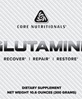 Core Nutritionals Glutamine Amino Acid Enhance Recovery & Restore L-Glutamine Levels Immune Support Muscle Build Gut Health 60 Servings (Unflavored)