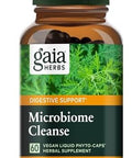 Gaia Herbs Microbiome Cleanse With Black Walnut Sweet Wormwood Oregano & Peppermint 60 Vegan Liquid Phytocapsules (30Day Supply)