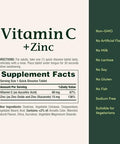 NatureS Bounty Vitamin C + Zinc Vitamin Supplement Supports Immune Health 60 Mg 60 Tablets