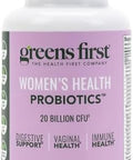 Greens First Women'S Health Probiotics Probiotic For Ph Balance 20 Billion Cfu Support For Digestive Immune & Vaginal Health Nongmo/Gluten/Dairy/Soy (30 Vegetable Capsules)
