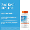 Doctor'S Best Real Krill Oil 350 Mg Supplement For Men & Women - Antarctic Krill Oil With Omega 3 Fatty Acids & Astaxanthin Natural Source Of Epa & Dha Supports Heart & Brain Health 60 Ct Softgels
