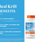 Doctor'S Best Real Krill Oil 350 Mg Supplement For Men & Women - Antarctic Krill Oil With Omega 3 Fatty Acids & Astaxanthin Natural Source Of Epa & Dha Supports Heart & Brain Health 60 Ct Softgels