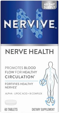 Nervive Nerve Health Alpha Lipoic Acid Fortify Nerve Health Healthy Nerve Function Healthy Blood Circulation Supplement Tablet 30 Tablets