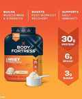 Body Fortress 100% Whey Protein Powder Vanilla & Chocolate 3.9Lbs (Packaging May Vary)