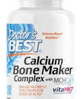Doctor'S Best Calcium Bone Maker Complex With Mchcal Supports Bone Health Muscular Skeletal & Vascular Health 180 Caps
