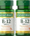 Nature'S Bounty Vitamin B-12 500 Mcg 100 Ea (Pack Of 4)