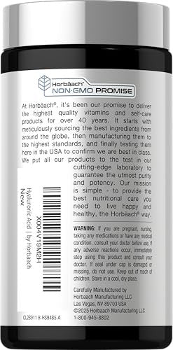 Horbaach Hyaluronic Acid Supplement 120 Capsules 100Mg