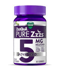 Vicks Zzzquil Pure Zzzs Melatonin Gummies Melatonin 5Mg Sleep Aid With Chamomile & Lavender Melatonin Sleep Gummies Sleep Aids For Adults Berry Flavored 60 Sleep Gummies