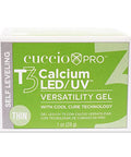 Cuccio Pro T3 Led/Uv Cool Cure Versatility Gel - Self-Levelling Gel With Calcium - Incredibly Flexible - Strong Adhesion - High Shine Finish - Fast Application - Pink - 1 Oz Nail Gel
