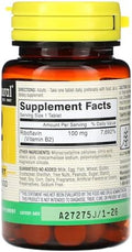 Mason Natural Vitamin B2 100 Mg 100 Tablets