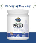 Garden Of Life - Functional Protein Stress Relief - 20G Organic Sprouted & Fermented Protein Blend - Blueberry Muffin Mood Blend For Stress Management Ashwagandha Ksm-66 Vegan - About 14 Servings