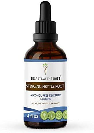 Secrets of the Tribe Stinging Nettle Alcohol-Free Liquid Extract, Stinging Nettle (Urtica Dioica) Dried Root (4 FL OZ)