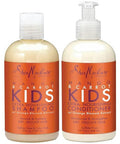 Shea Moisture Mango & Carrot Kids Extra-Nourishing Shampoo (8 Oz) And Conditioner (7.7 Oz) Orange Blossom Extract Dry Delicate Hair Vitamin B-5 & Vitamin E 2 Piece Set