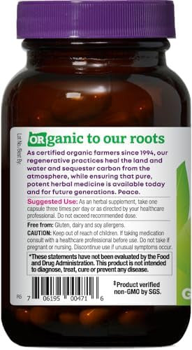 Oregon'S Wild Harvest Lion'S Mane Plus Brain & Memory Support With Vitamins & Ginkgo Organic 60 Count