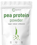 Micro Ingredients North American Grown Pea Protein Powder 5 Pounds Plant Based Unflavored Complete Vegan Protein Source With Bcaas & Eaas 27G Serving Non-Gmo Keto Friendly