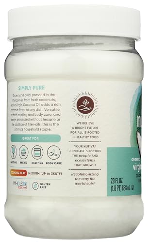 Nutiva Coconut Oil Organic Extra Virgin, 54 Oz