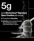 Momentous Creatine Monohydrate Powder 5g per Serving Unflavored | Supports Lean Muscle Strength Recovery and Cognitive Function NSF Certified for Sport Non-GMO and Gluten-Free (90 Servings)