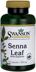 Swanson Senna Leaf 500 Milligrams 100 Capsules