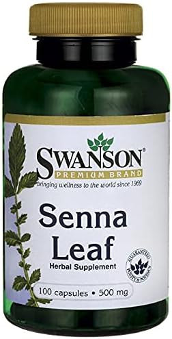 Swanson Senna Leaf 500 Milligrams 100 Capsules