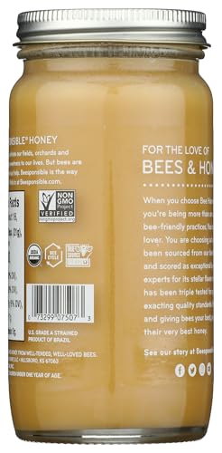 BEE HARMONY Organic Eucalyptus Raw Creamed Honey, 12 OZ