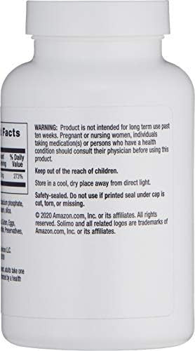 Brand - Solimo Zinc 30Mg, Unflavored, 300 Tablets, Ten Month Supply